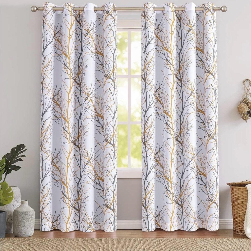 Curtains | White Semi-Sheer Curtains 96-inches Long